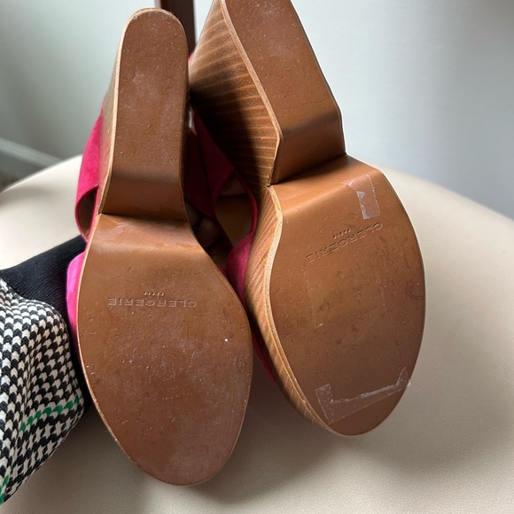 Clergerie pink platform sandal heels - Picture 6 of 6